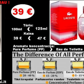 LACOSTE STYLE IN PLAY  100ml (PP) Pure Perfume Koncentruoti Kvepalai Vyrams