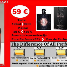 YVES SAINT LAURENT  BLACK OPIUM 100ml PP Pure Perfume Koncentruoti Kvepalai Moterims