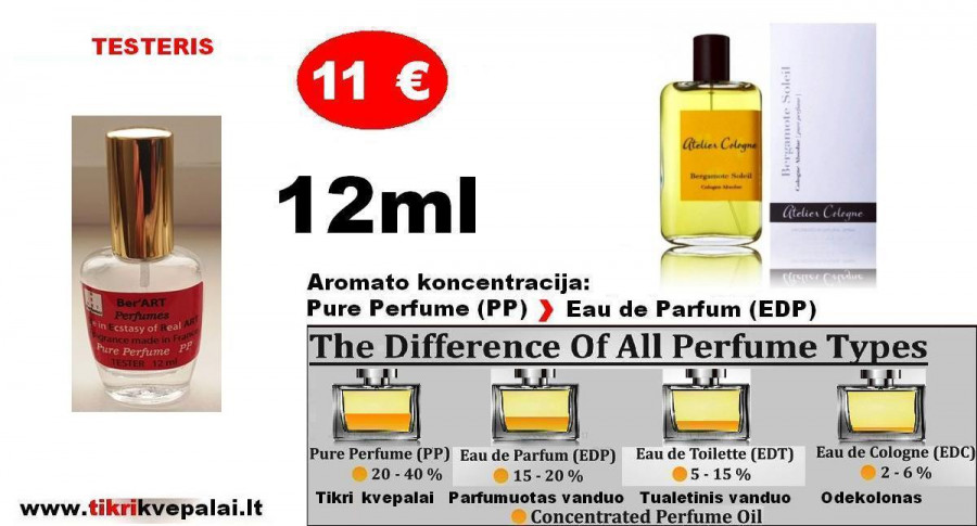 ATELIER COLOGNE „BERGAMOTE SOLEIL“ 12ml (PP) Pure Perfume Unisex