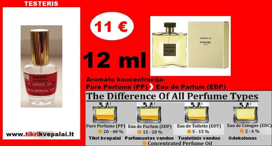 CHANEL GABRIELLE Kvepalai Moterims 12ml (Parfum) Pure Perfume