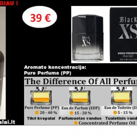 PAKO RABANE XS BLACK Kvepalai Vyrams 100ml (PP) Pure Parfum koncentruoti kvepalai