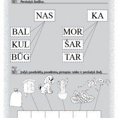 KATINO TEODORO MOKYKLĖLĖ. Nuo raidės prie žodžio