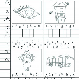 Daiva Šonkevičienė. Atpažink – surask – parašyk – perskaityk – nuspalvink