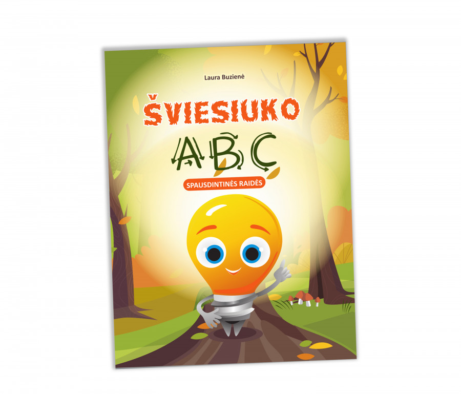 Laura Buzienė. Šviesiuko ABC. Spausdintinės raidės