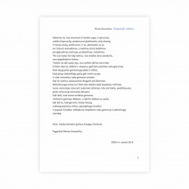 P. Simavičius. Neišsakyti žodžiai