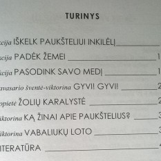 Gamtos spalvos. Aplinkosauginių renginių scenarijai