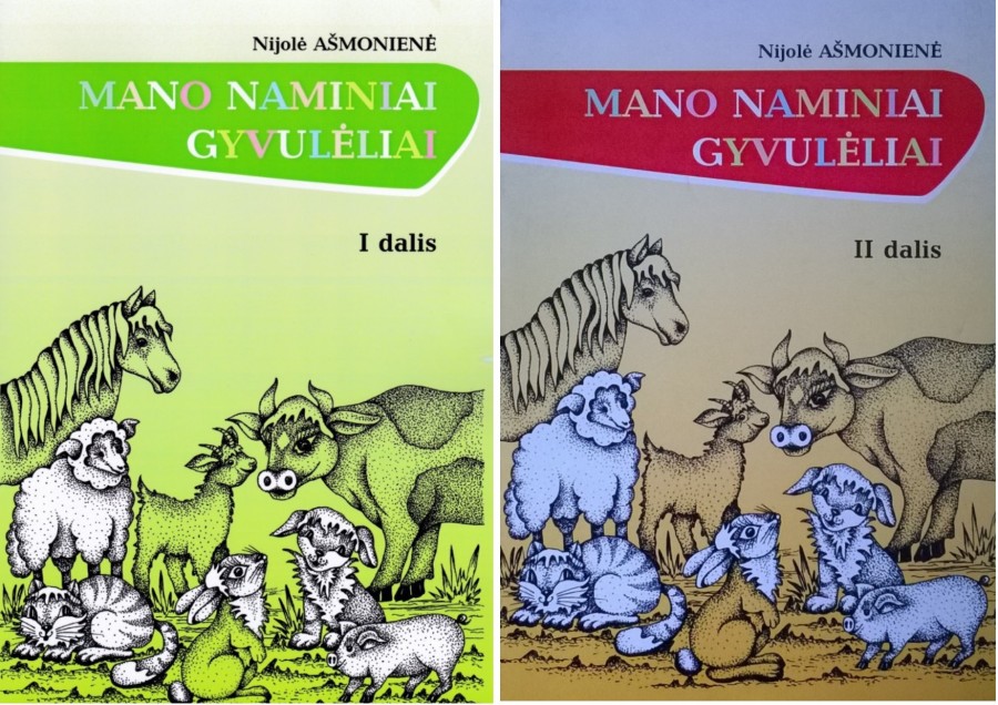 KOMPLEKTAS. Nijolė Ašmonienė. Mano naminiai gyvulėliai (2 knygos)