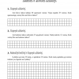 Reda Jaseliūnienė. MATEMATIKA. Tekstiniai uždaviniai. 2 klasė I dalis. Sudėtis ir atimtis