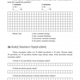 Reda Jaseliūnienė. MATEMATIKA. Tekstiniai uždaviniai. 2 klasė I dalis. Sudėtis ir atimtis