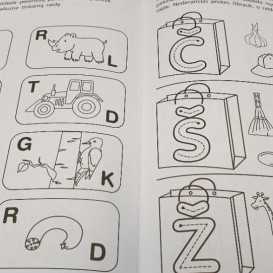 Pirmieji raidžių pažinimo žingsneliai 4-5 metų vaikams