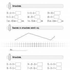 Reda Jaseliūnienė. MATEMATIKA. Savarankiški darbai 2 klasei