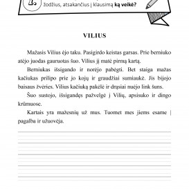 TEKSTĄ DAILIAI NURAŠYK! 2 klasė. 2 dalis (20+)