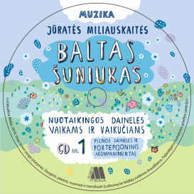 Jūratė Miliauskaitė. Baltas šuniukas su dviem CD  (dainelių pliusai, fortepijoniniai akompanimentai, originalios fonogramos)