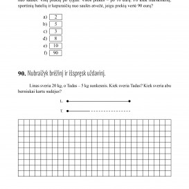 Komplektas. Reda Jaseliūnienė. MATEMATIKA. Tekstiniai uždaviniai. 1 klasė. 1, 2 dalys