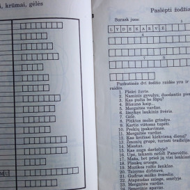 Naudota knyga. Arūnas Vaičiulis, Aldona Vaičiulienė. Kryžiažodžiai ir galvosūkiai pradinukui