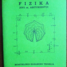 Naudota knyga. Mindaugas Stakvilevičius. Fizika 2001 m. abiturientui