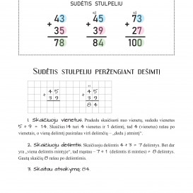 Su defektu. Reda Jaseliūnienė. SKAIČIUOJAME STULPELIU. Sudėtis ir atimtis. Daugyba remiantis daugybos lentele. 2 klasė