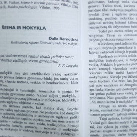 Su defektu. Pradinė mokykla nuolatinės kaitos sąlygomis