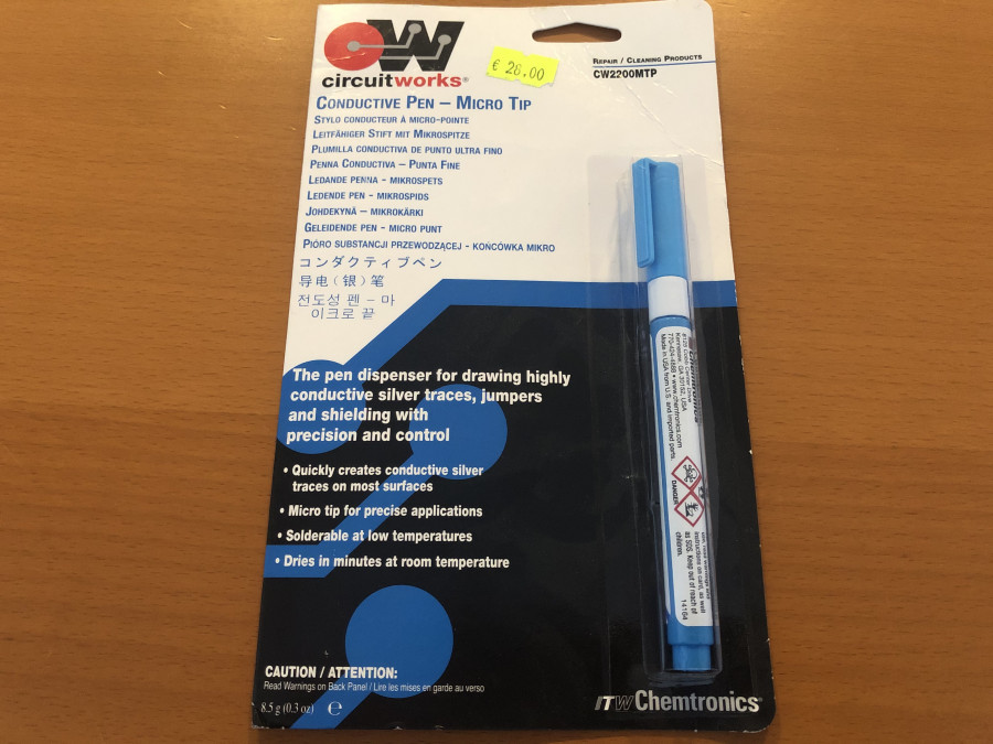 CircuitWorks Chemtronics CW2200MTP Micro Tip Conductive Pen