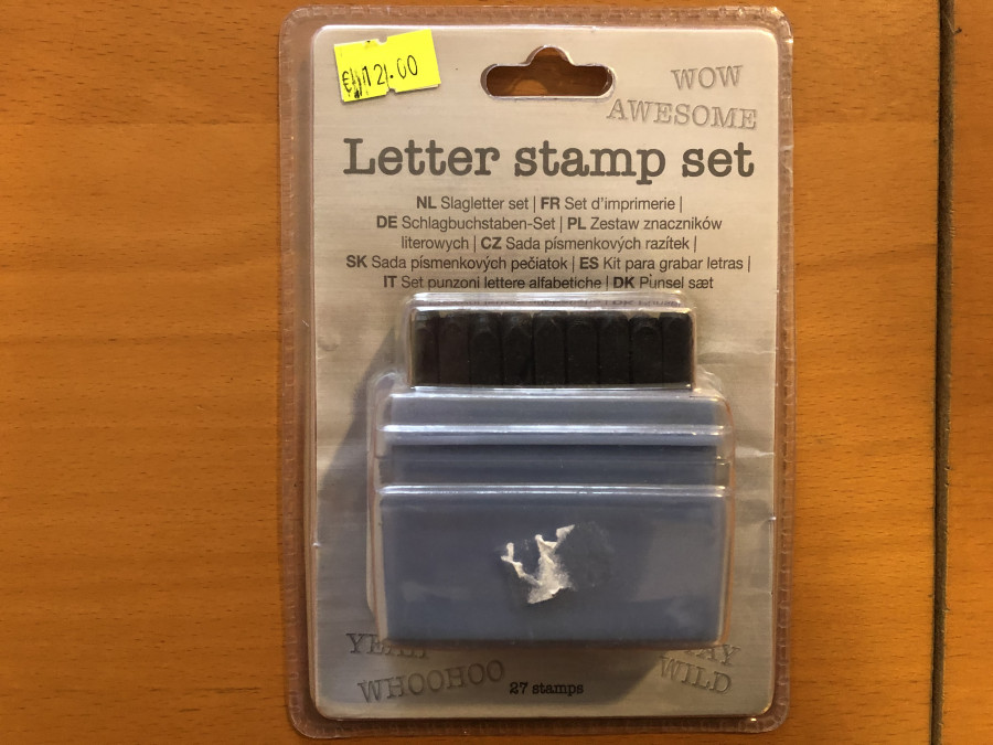 Letter stamp set