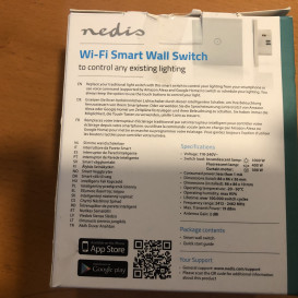 Nedis Wi-Fi Smart Wall Switch WIFIWC10WT