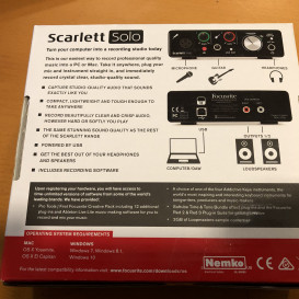 Focusrite Scarlett Solo 2nd Gen