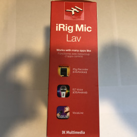 Irig miclav lavalier mikrofonas mobiliesiems įrenginiams