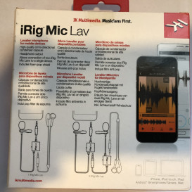 Irig miclav lavalier mikrofonas mobiliesiems įrenginiams