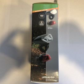 Ledsavers Įkraunamos dviračio lempos, įkraunamos USB jungtimi