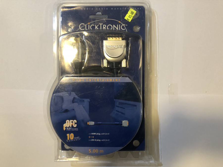 „Clicktronic“ 5 m HDMI – DVI-D