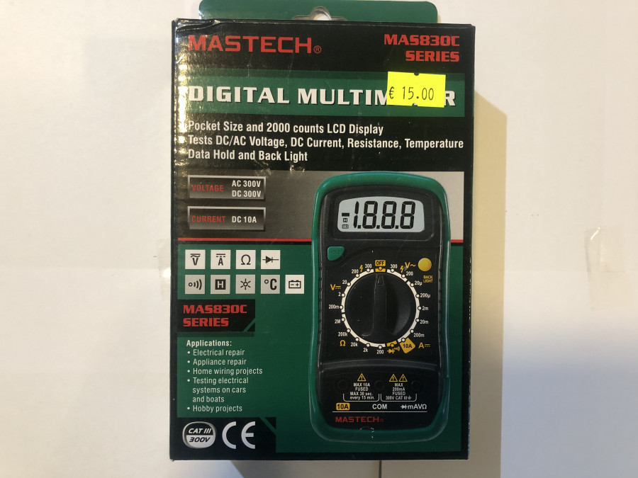 „Mastech“ skaitmeninis multimetras mas830c