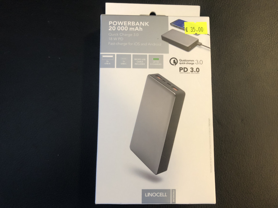 „Linocell“ isorine baterija 20000 mAh