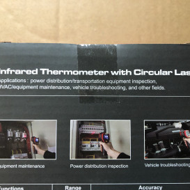 UNI-T infraraudonųjų spindulių termometras su apskritu lazeriu
