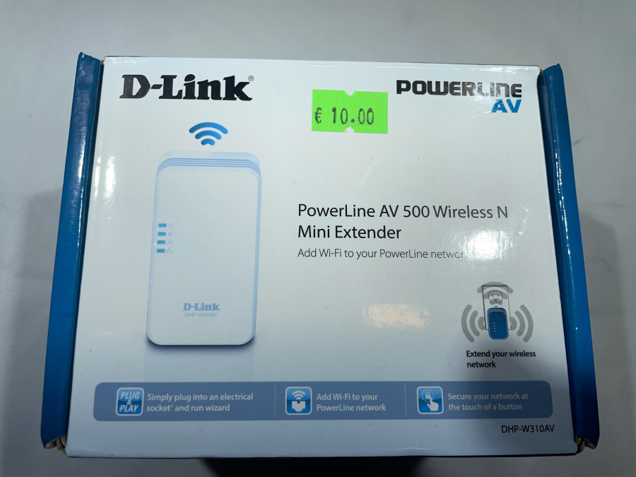 D-link powerline AV500 belaidis N mini ekstenderis DHP-W310AV