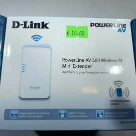 D-link powerline AV500 belaidis N mini ekstenderis DHP-W310AV