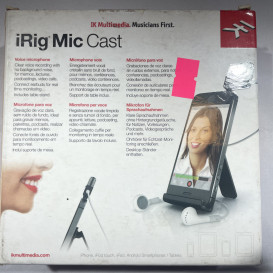 iRig Mic Cast mikrofonas mobiliajam telefonui / planšetiniam kompiuteriui