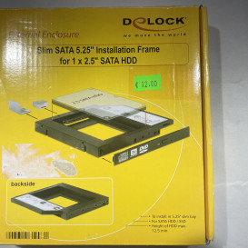 Delock Slim SATA 5,25″ montavimo rėmelis (13 mm)