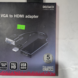 DELTACO Adapteris VGA-HDMI