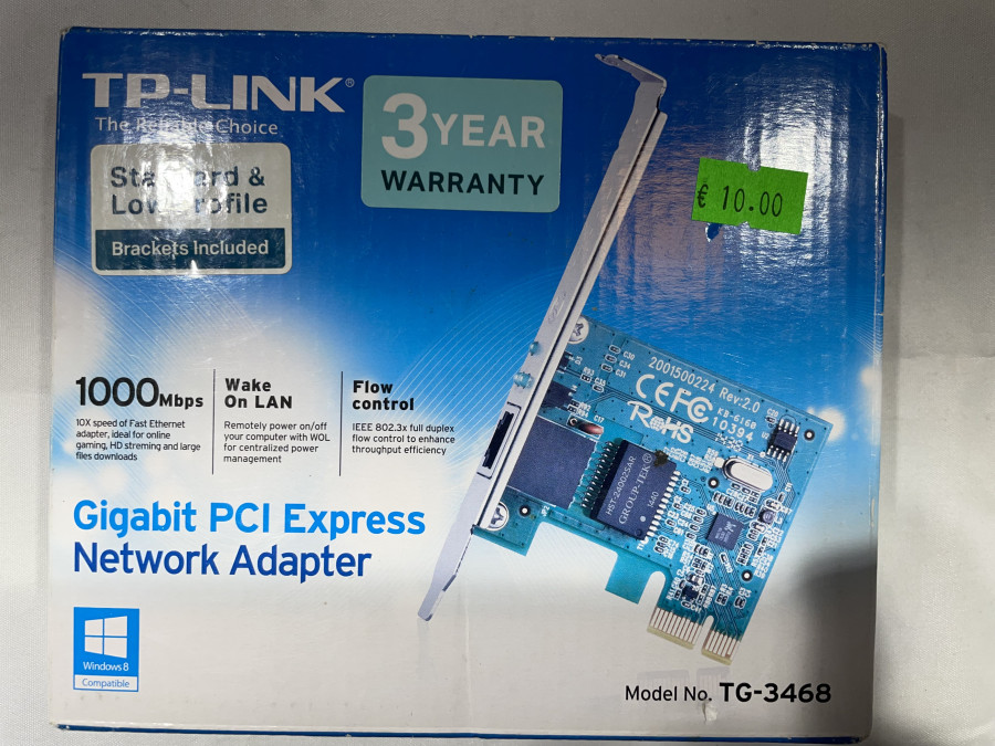 TP-Link, TG-3468 Gigabit PCI Express tinklo adapteris