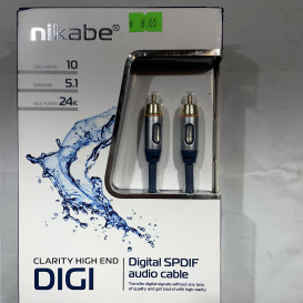 nikabe skaitmeninis SPDIF garso kabelis RCA į RCA