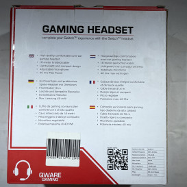 Qware gaming headset made for switch