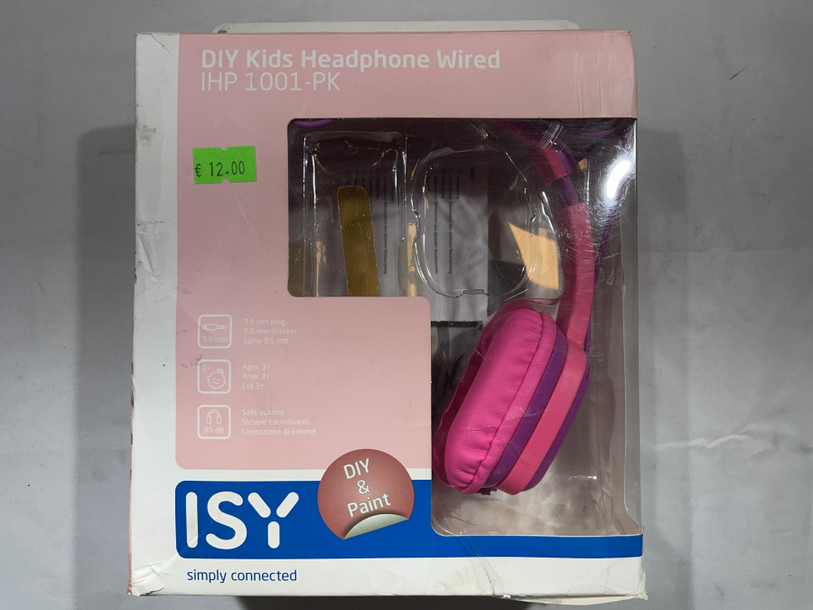 ISY diy kids headphone wired ihp 1001-pk