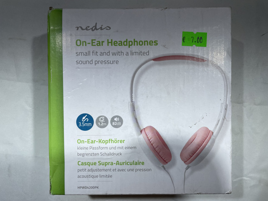 Nedis on ear headphones hpwd4200pk