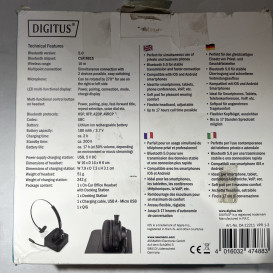 Digitus on ear bluetooth headset da-12211