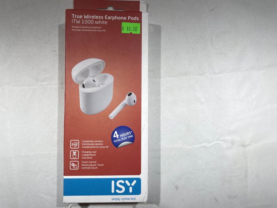 ISY true wireless earphones pods ITW 1000