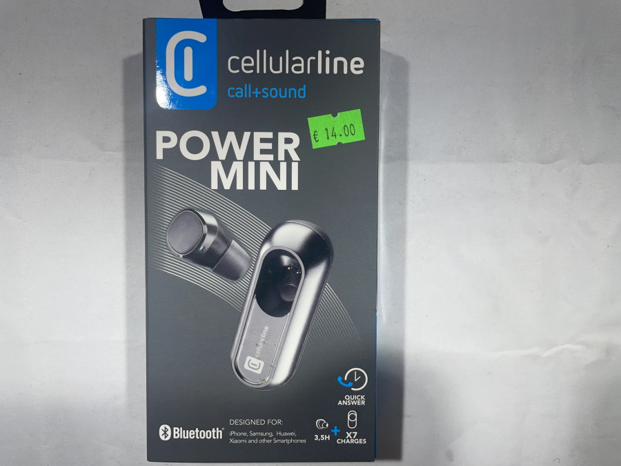 Cellularline power mini bluetooth mono earbuds