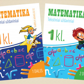 Reda Jaseliūnienė. MATEMATIKA. Tekstiniai uždaviniai. Komplektas 1 klasei, 1-2 dalys