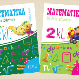 Reda Jaseliūnienė. MATEMATIKA. Tekstiniai uždaviniai. Komplektas 2 klasei, 1-2 dalys