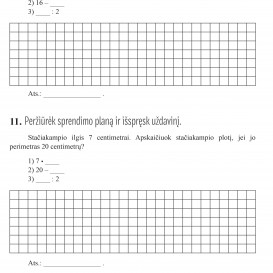 Reda Jaseliūnienė. MATEMATIKA. Tekstiniai uždaviniai. 3 klasė II dalis. Sudėtis, atimtis, daugyba, dalyba