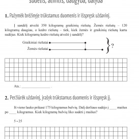 Reda Jaseliūnienė. MATEMATIKA. Tekstiniai uždaviniai. 3 klasė II dalis. Sudėtis, atimtis, daugyba, dalyba
